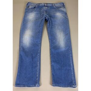 Armani Jeans Mens Size 42x32 J45 Regular Fit Straight Leg Blue Medium Wash Denim